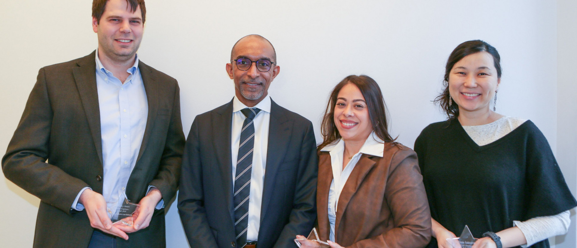 Pictured above: (Left to Right) Greg Jones, Dean Daniel Abebe, Melissa Rivera and Elena Soktoeva