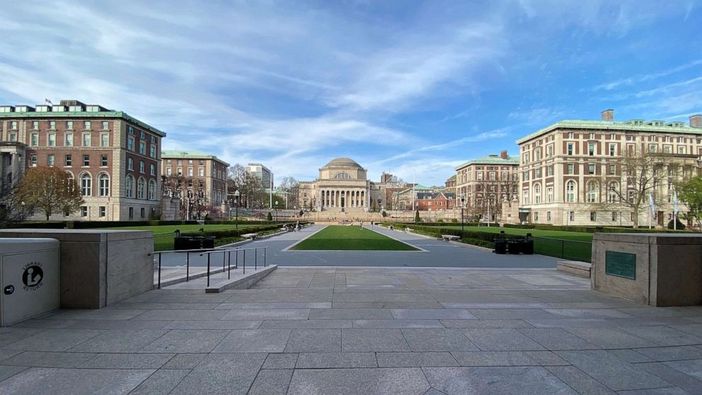 Columbia campus Image of empty Columbia University campus