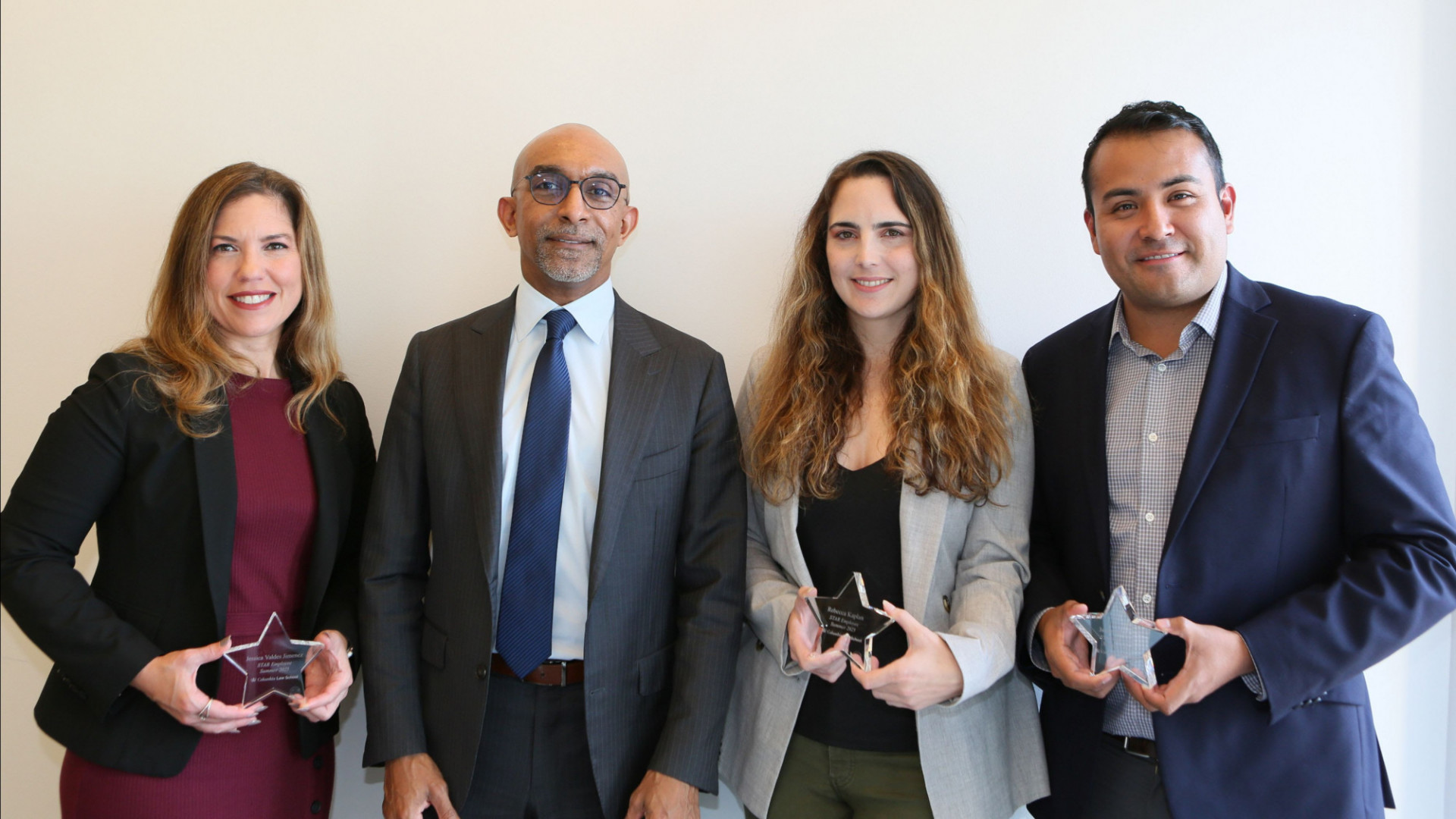 Pictured above: Jessica Jimenez, Dean Daniel Abebe, and Becca Kaplan and James Huerta.
